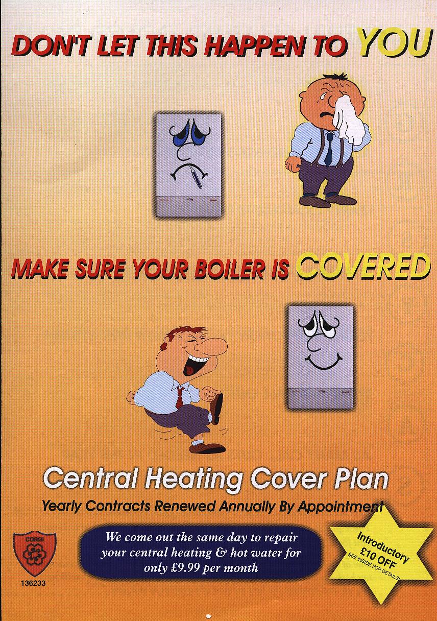Cover Plan make sure your boiler is covered for breakdowns